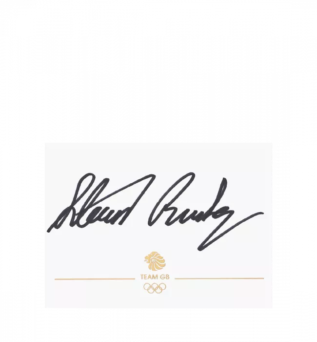 Icons Steven Burke Signed Team GB Card