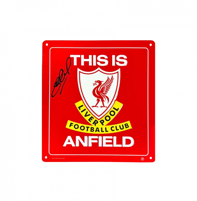 icons Steven Gerrard Signed Liverpool Sign
