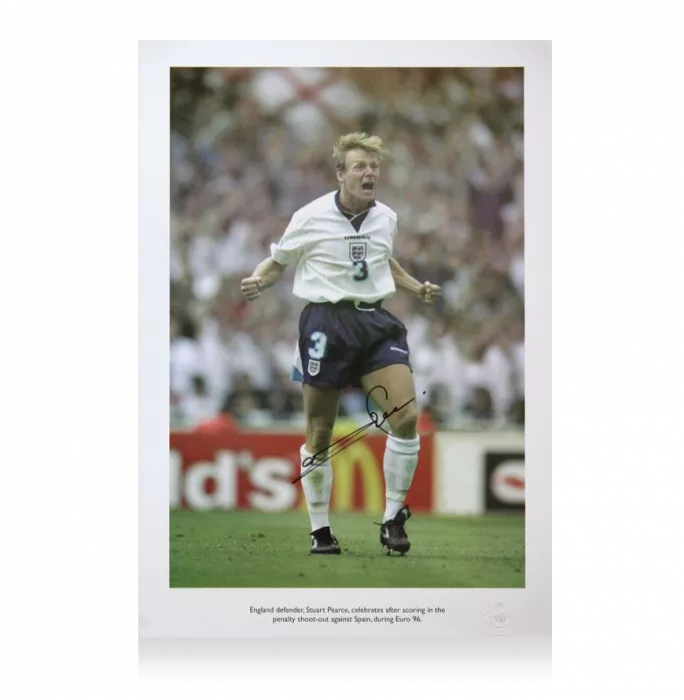 icons Stuart Pearce Signed England Photo