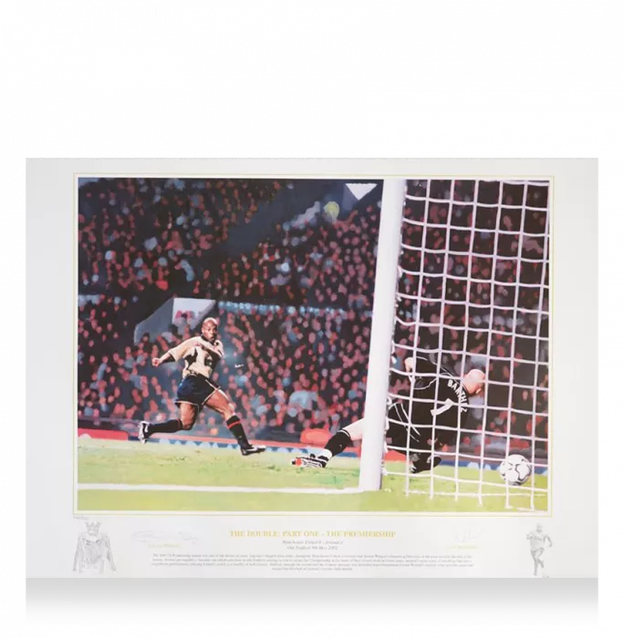 Icons Sylvain Wiltord Signed Arsenal Photo