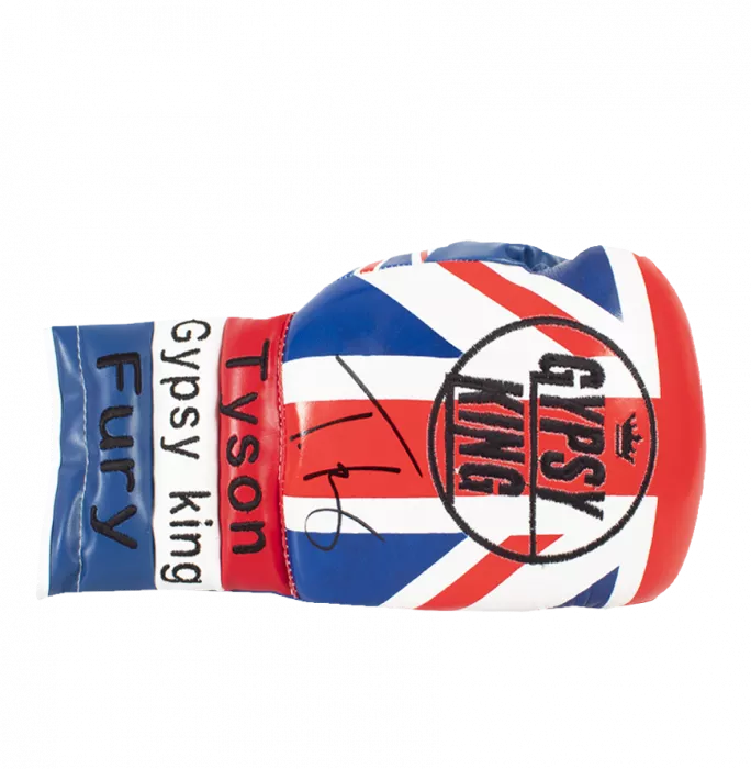 Icons Tyson Fury Signed Boxing Glove: Union Jack