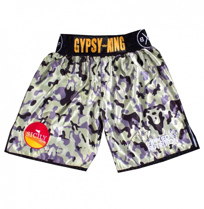 Icons Tyson Fury Signed Boxing Trunks