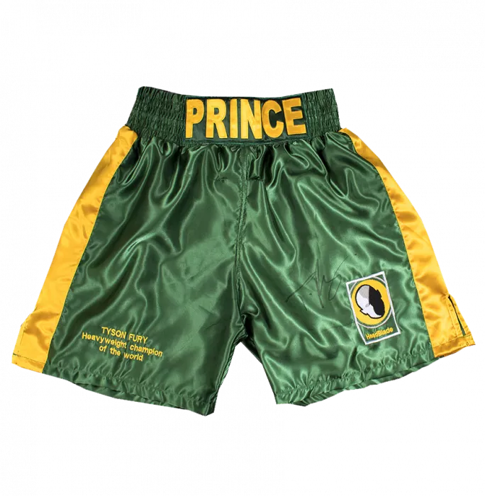 Icons Tyson Fury Signed Boxing Trunks