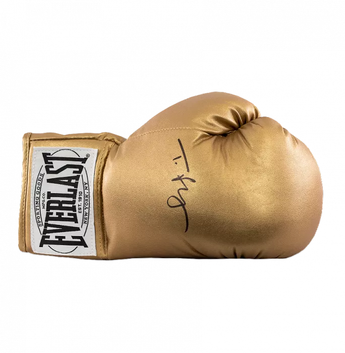 Icons Tyson Fury Signed Gold Everlast Boxing Glove