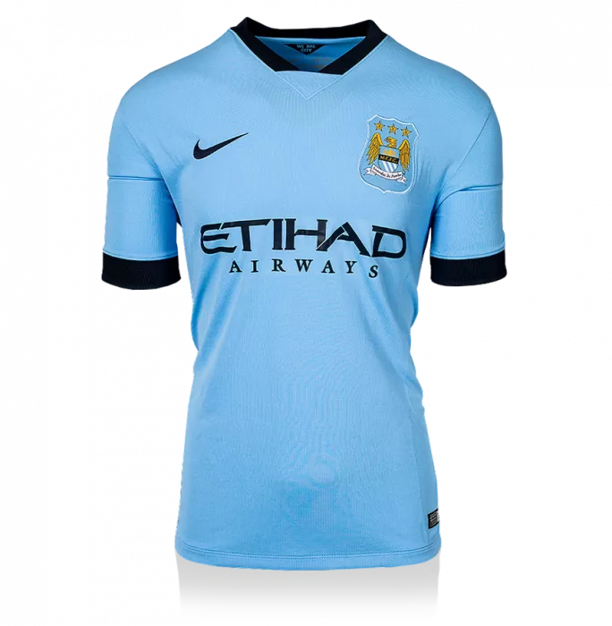 Icons UNSIGNED Manchester City 2014-15 Home Shirt