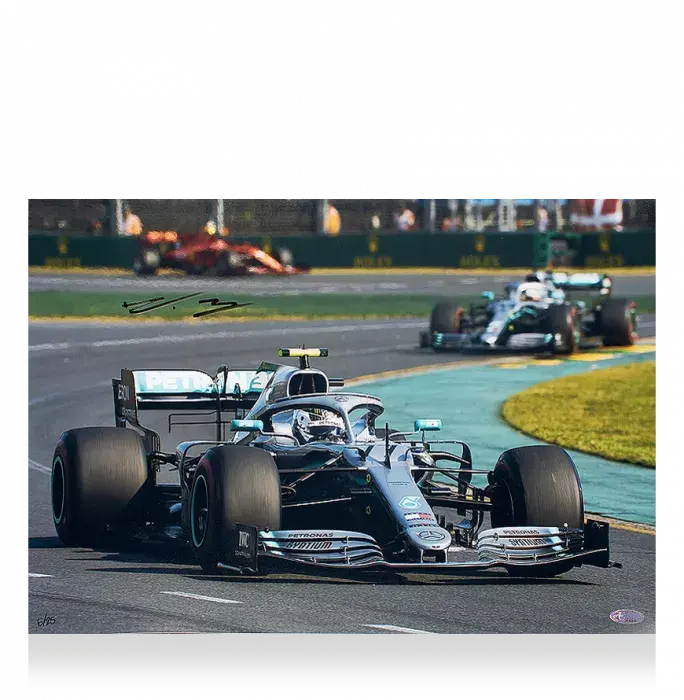 icons Valtteri Bottas Signed Photo: Leading The Way
