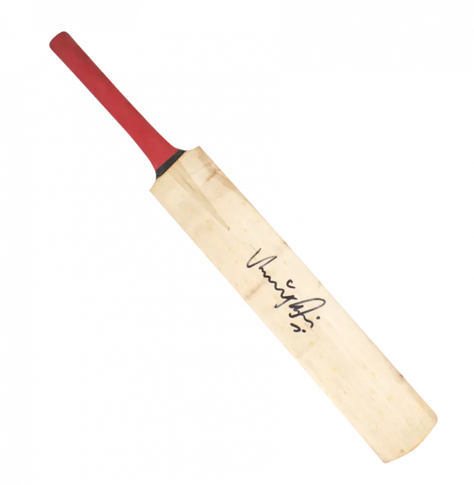 icons Virat Kohli Signed Red-Handled Cricket Bat
