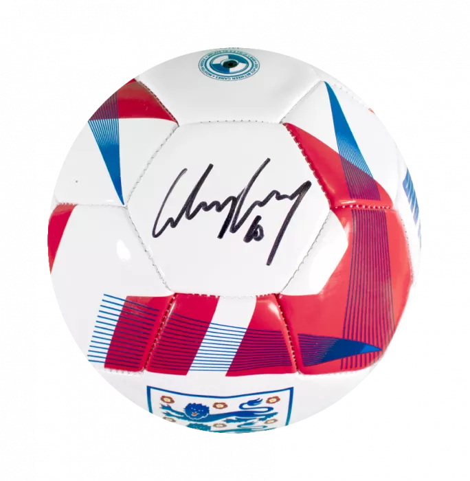 Icons Wayne Rooney Signed Football: England