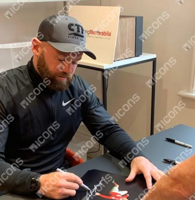 Icons Wayne Rooney Signed Manchester United Photo