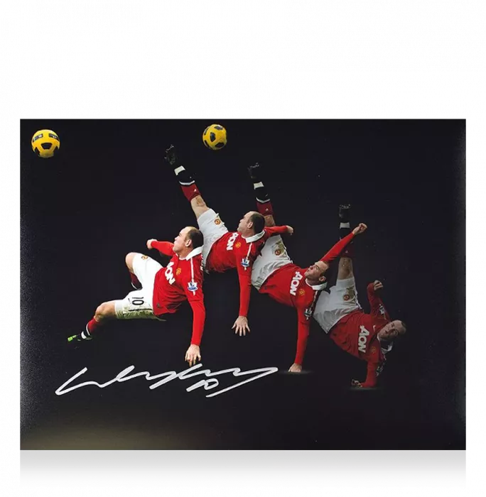 Icons Wayne Rooney Signed Manchester United Photo