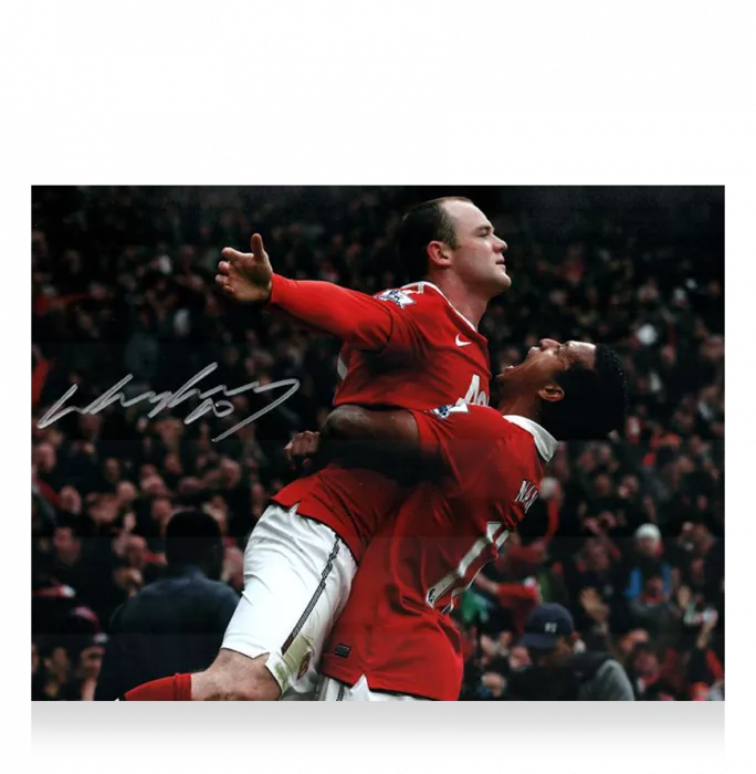 icons Wayne Rooney Signed Manchester United Photo