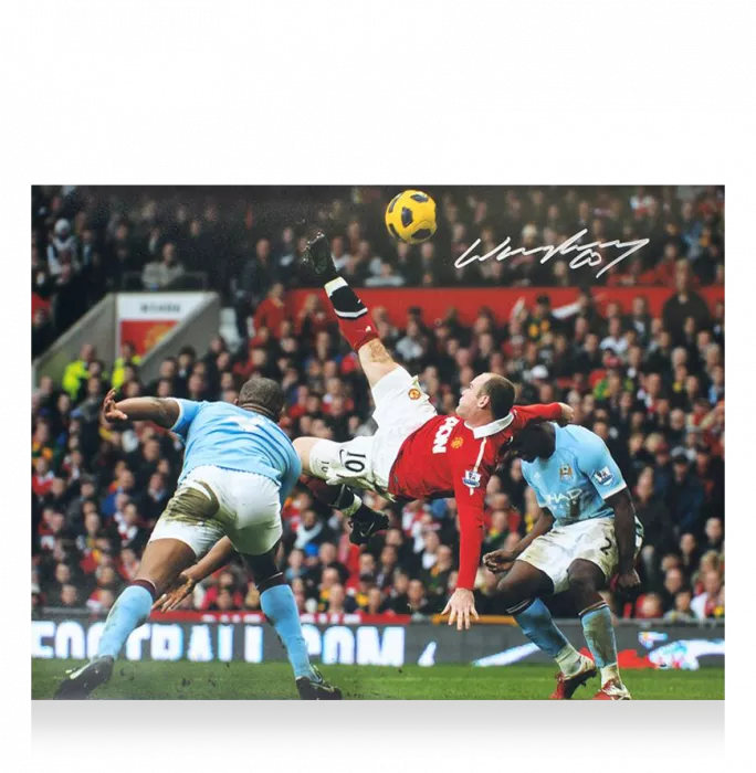 icons Wayne Rooney Signed Manchester United Photo