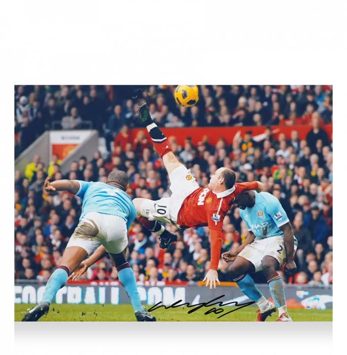 icons Wayne Rooney Signed Manchester United Photo