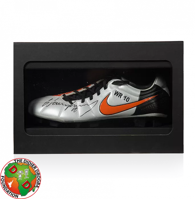 icons Wayne Rooney Signed Match Issue Nike Boot