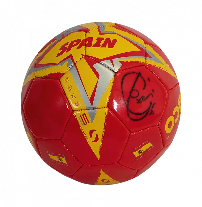 icons Xavi Signed Red Sondico Spain Football