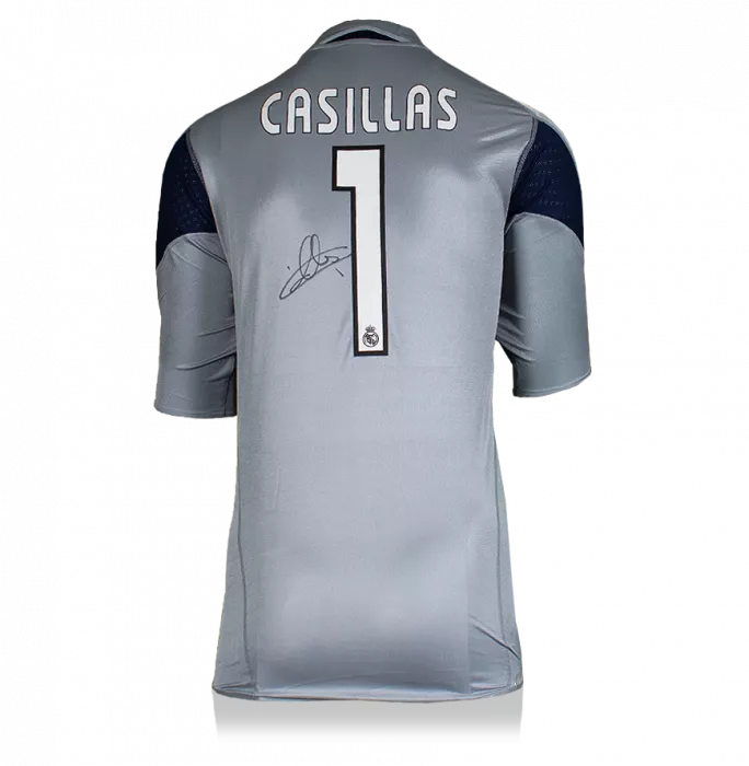 icons Iker Casillas Back Signed Real Madrid 2004-05 Goalkeeper Shirt