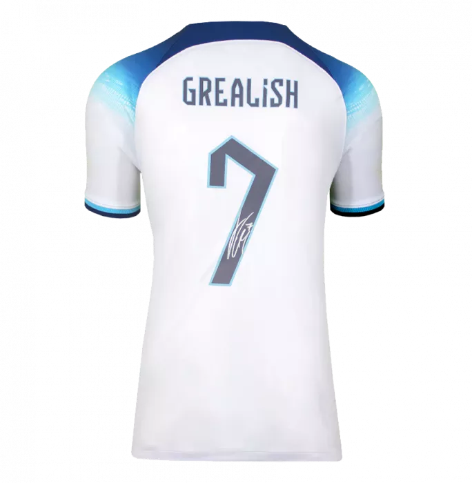 icons Jack Grealish Back Signed England 2022 Home Shirt