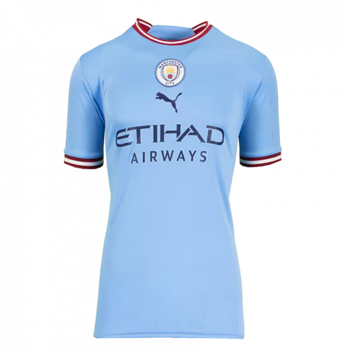 Icons Jack Grealish Back Signed Manchester City 2022-23 Home Shirt With Fan Style Numbers