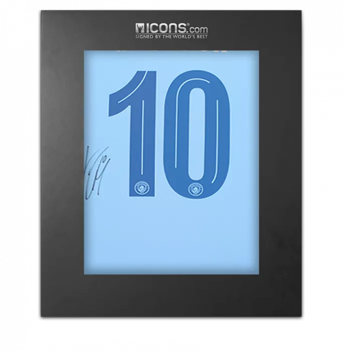 icons Jack Grealish Back Signed Manchester City 2023-24 Home Shirt In Deluxe Packaging
