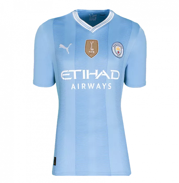 Icons Jack Grealish Official UEFA Champions League Back Signed And Hero Framed Manchester City 2023-24 Home Shirt