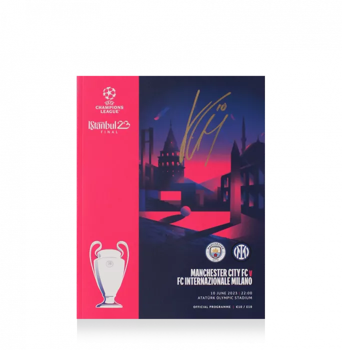 Icons Jack Grealish Signed And Framed Programme: 2023 UEFA Champions League Final