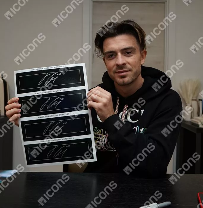 Icons Jack Grealish Signed Plaque And Photo Frame: 2023 UEFA Champions League Winner