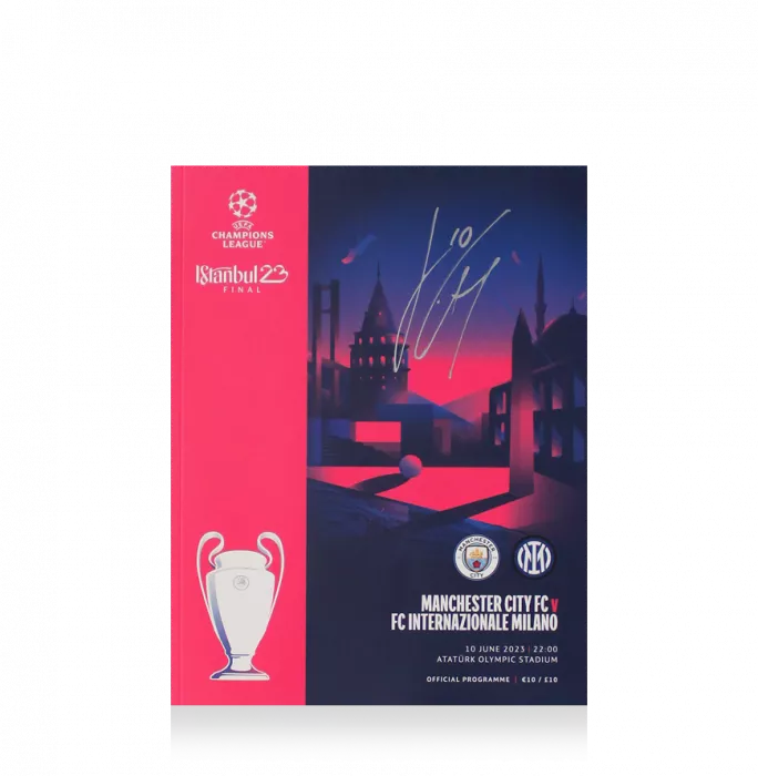 icons Jack Grealish Signed UEFA Champions League Final 2023 Programme