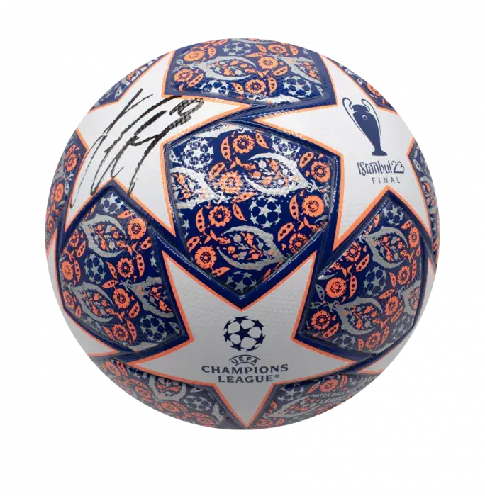 Icons Jack Grealish Signed UEFA Champions League Final Football In Acrylic Case