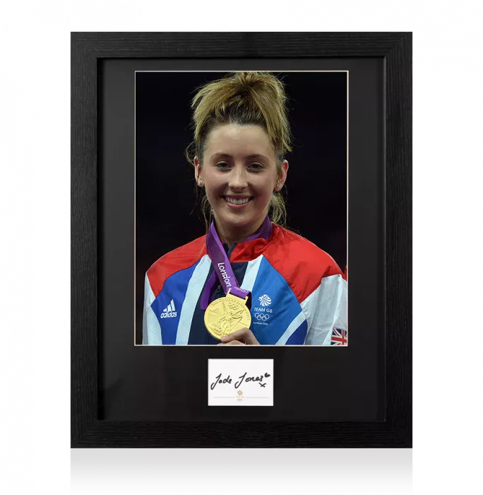 Icons Jade Jones Signed Team GB Card And Photo Frame: Option 1