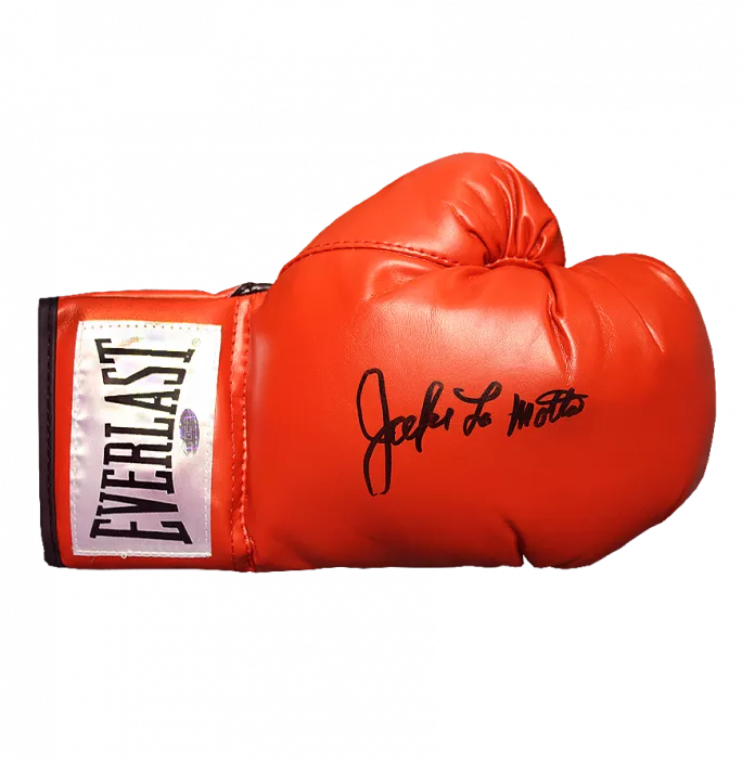 Icons Jake LaMotta Signed Red Everlast Boxing Glove