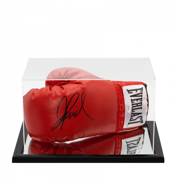 Icons Jake Paul Signed Red Boxing Glove In Acrylic Case