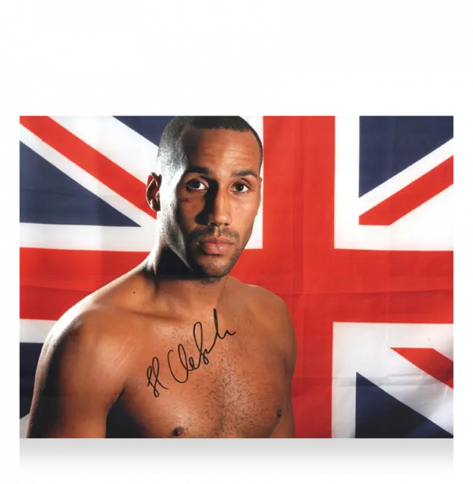 Icons James DeGale Signed Photo In Premium Photo Frame