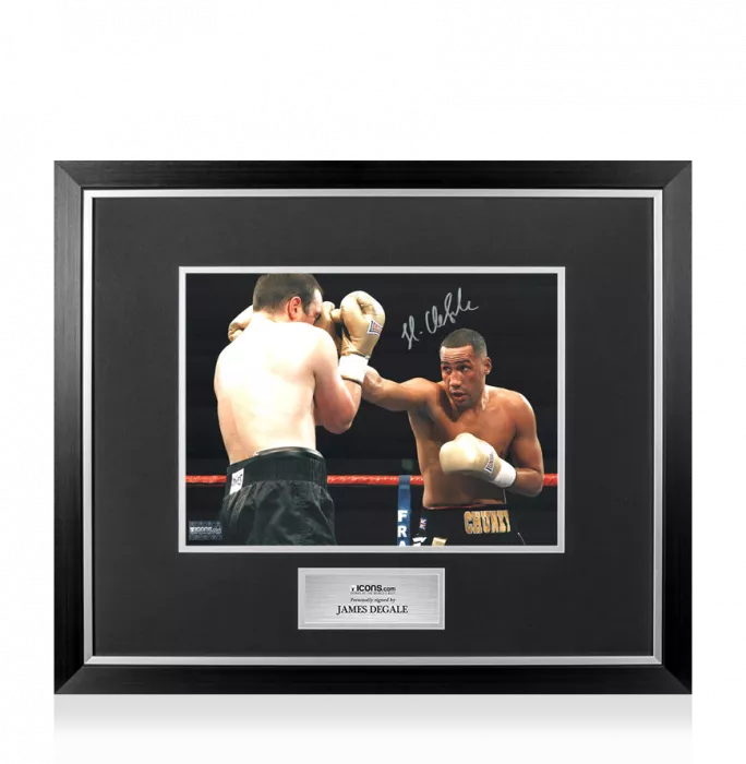 icons James DeGale Signed Photo In Premium Photo Frame