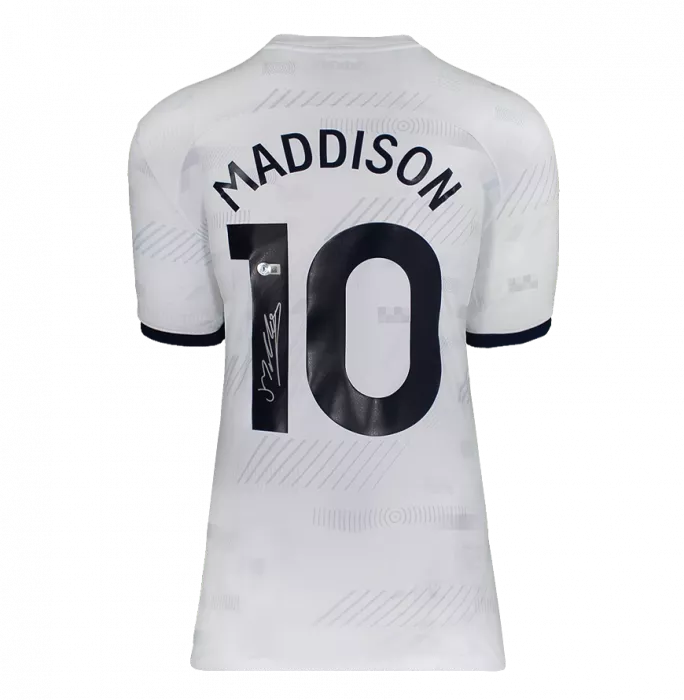 Icons James Maddison Back Signed Tottenham Hotspur 2023-24 Home Shirt In Classic Frame