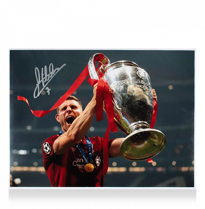 icons James Milner Signed Liverpool Photo: 2019 UEFA Champions League Winner