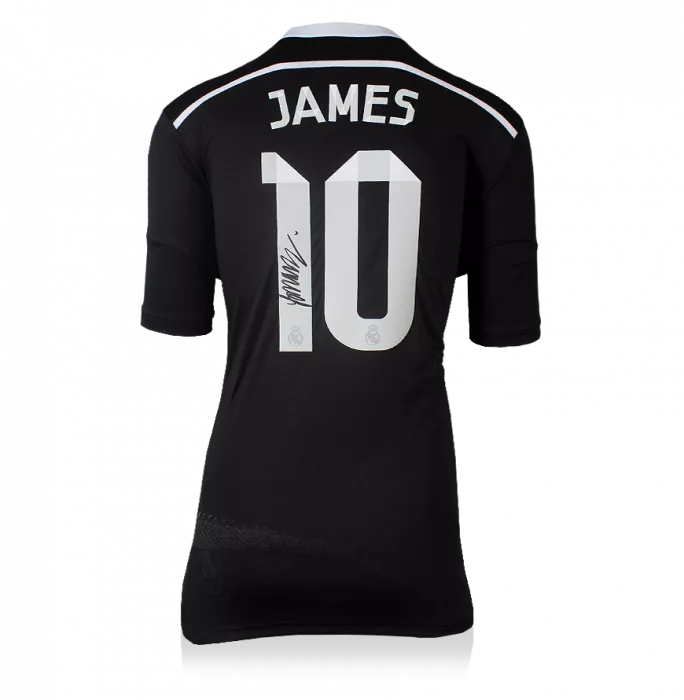 icons James Rodriguez Back Signed Real Madrid 2014-15 Third Shirt