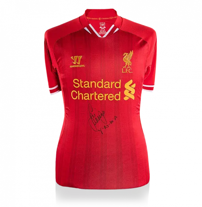 icons Jamie Carragher Front Signed Liverpool 2013-14 Home Shirt: YNWA Edition