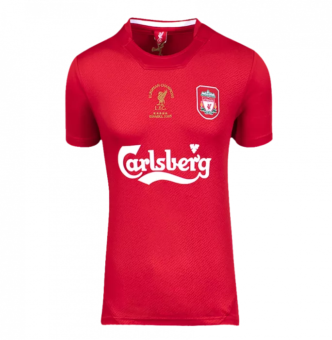 Icons Jamie Carragher Official UEFA Champions League Back Signed And Hero Framed Liverpool FC 2005 Home Shirt