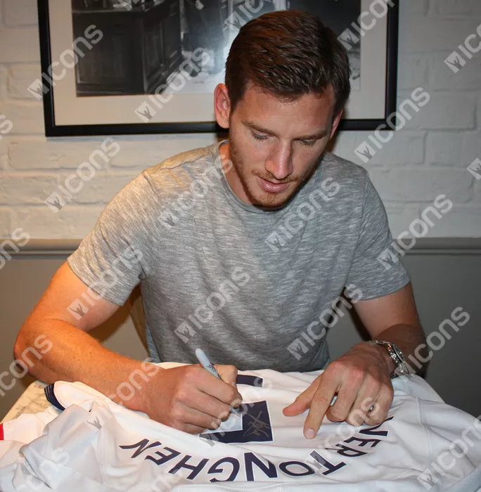Icons Jan Vertonghen Back Signed Tottenham Hotspur 2017-18 Home Shirt