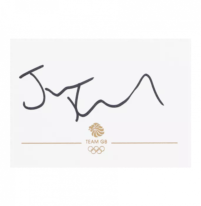 icons Jason Kenny Signed 2012 London Olympics 3.5 x 2.5 Inch Card