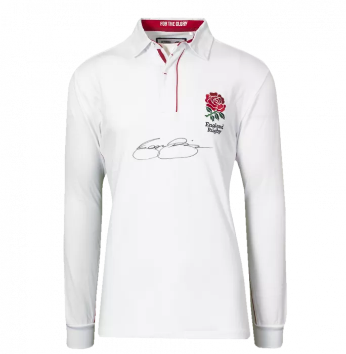 Icons Jason Robinson Front Signed England Home Shirt In Classic Frame