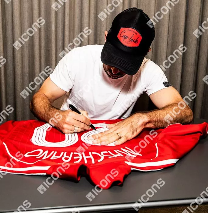 Icons Javier Mascherano Back Signed Liverpool 2006-07 Home Shirt In Classic Frame