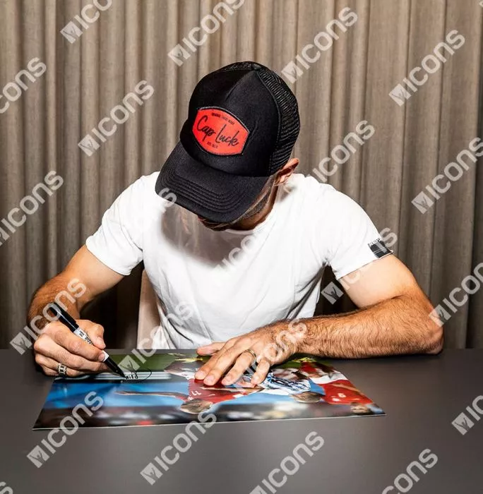 Icons Javier Mascherano Signed Argentina Photo: Iconic 2014 FIFA World Cup Tackle