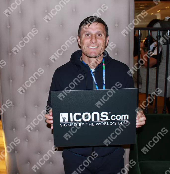 Icons Javier Zanetti Signed And Framed Captain's Armband