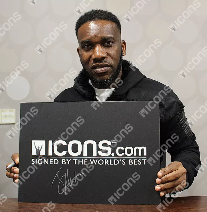 Icons Jay-Jay Okocha Signed Bolton Wanderers Photo In Black Wooden Frame: Free-Kick Goal Vs Liverpool