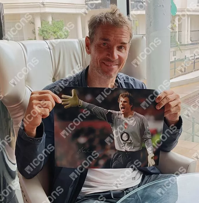 Icons Jens Lehmann Signed Arsenal Photo In Premium Photo Frame: Gunners Legend