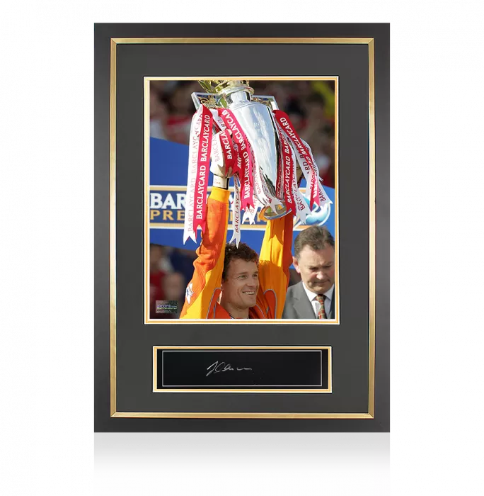 icons Jens Lehmann Signed Plaque and Photo Frame: 2003-04 Premier League Invincible