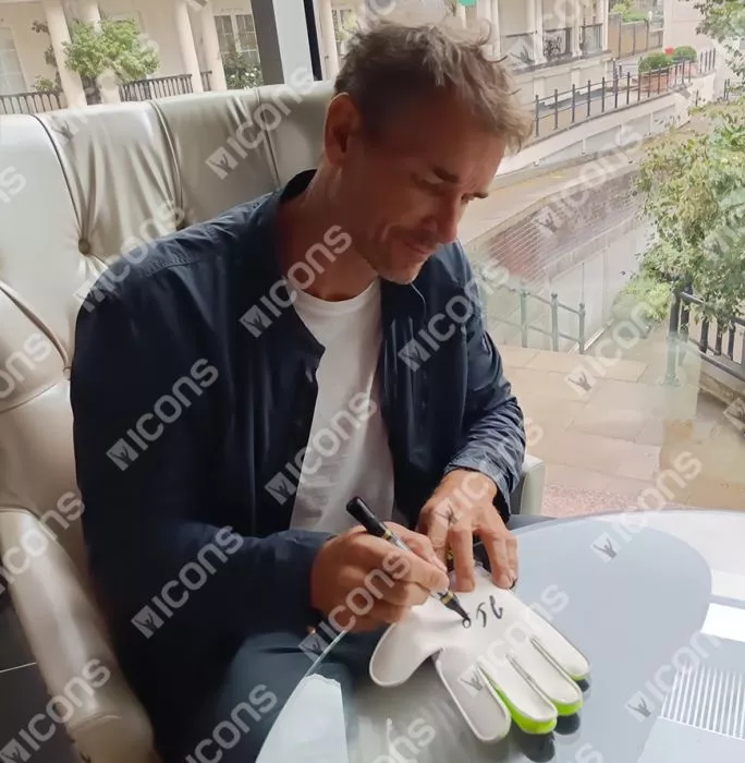Icons Jens Lehmann Signed White Adidas Goalkeeper Glove