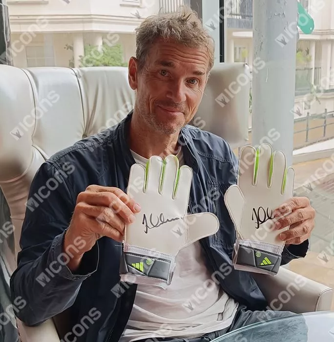 Icons Jens Lehmann Signed White Adidas Goalkeeper Glove