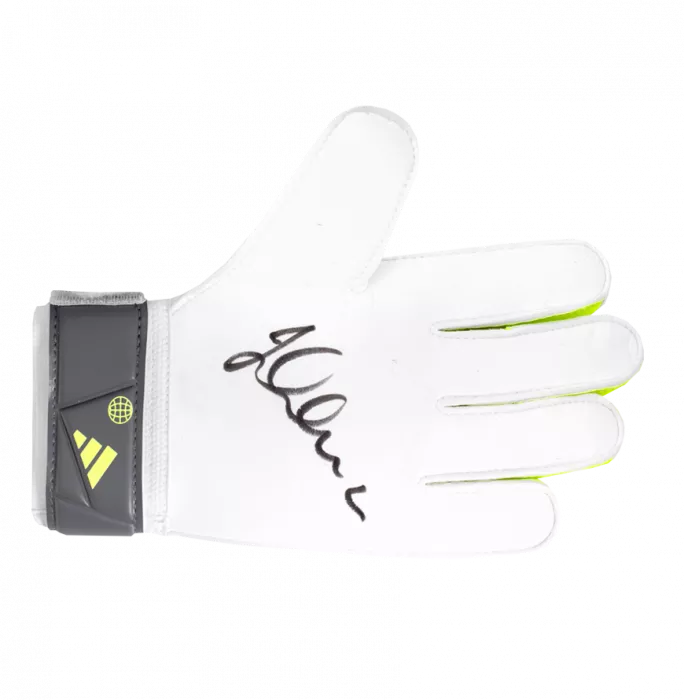 icons Jens Lehmann Signed White Adidas Goalkeeper Glove